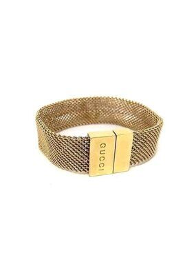 Gucci Bracelet Gold Metal Mesh